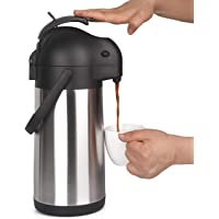 Cresimo 2.2 Litros Airpot Jarra térmica - Termo de acero inoxidable de palanca - 24 horas de retención de calor frío…